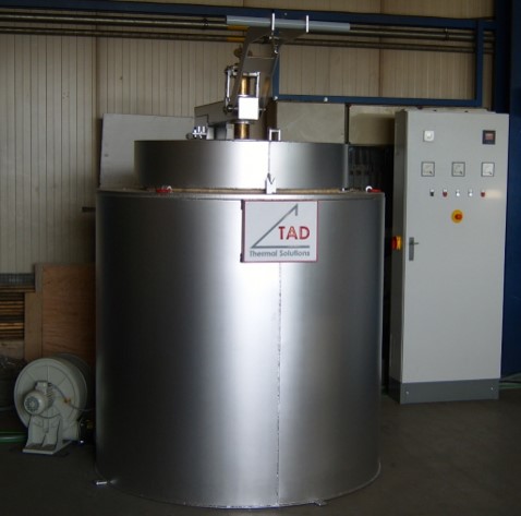 Pit Type furnace with charging frame